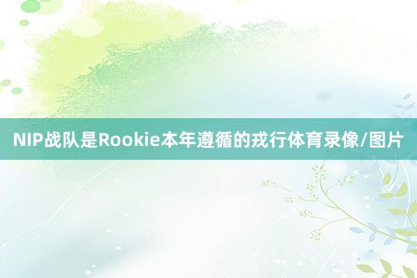 NIP战队是Rookie本年遵循的戎行体育录像/图片
