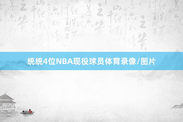 统统4位NBA现役球员体育录像/图片