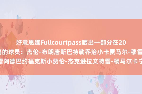 好意思媒Fullcourtpass晒出一部分在2026-27赛季薪资比杜兰特高的球员：杰伦-布朗唐斯巴特勒乔治小卡贾马尔-穆雷阿德巴约福克斯小贾伦-杰克逊拉文特雷-杨马尔卡宁萨博尼斯    体育录像/图片