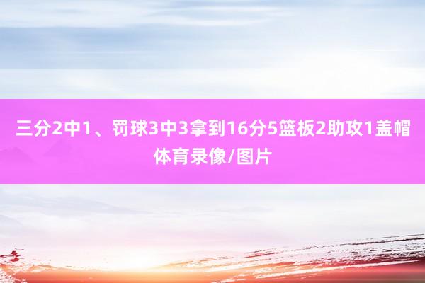 三分2中1、罚球3中3拿到16分5篮板2助攻1盖帽体育录像/图片
