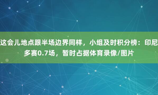 这会儿地点跟半场边界同样，小组及时积分榜：印尼多赛0.7场，暂时占据体育录像/图片
