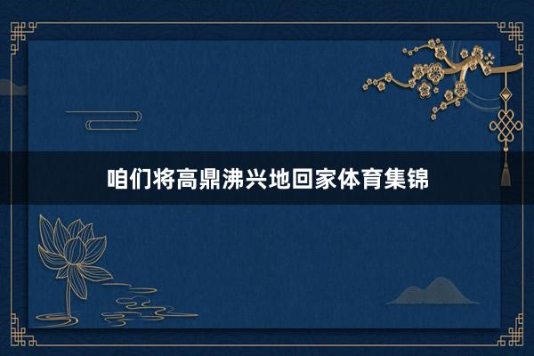 咱们将高鼎沸兴地回家体育集锦