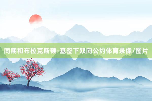 同期和布拉克斯顿-基签下双向公约体育录像/图片