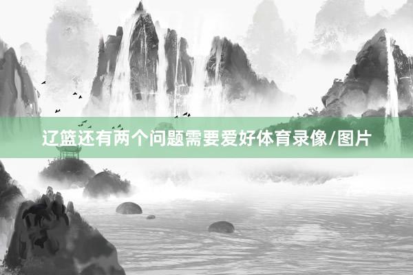 辽篮还有两个问题需要爱好体育录像/图片