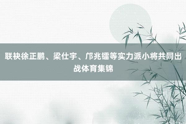 联袂徐正鹏、梁仕宇、邝兆镭等实力派小将共同出战体育集锦