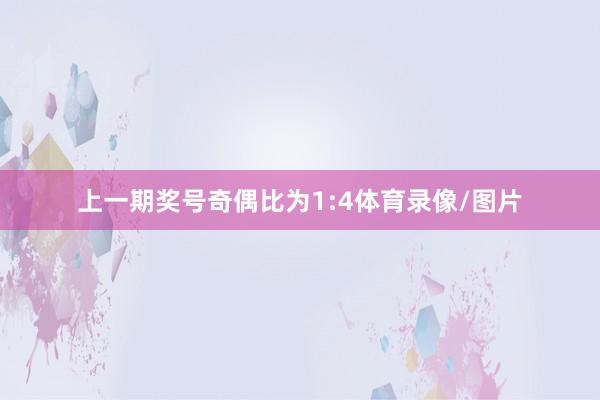 上一期奖号奇偶比为1:4体育录像/图片