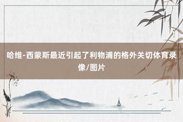 哈维-西蒙斯最近引起了利物浦的格外关切体育录像/图片