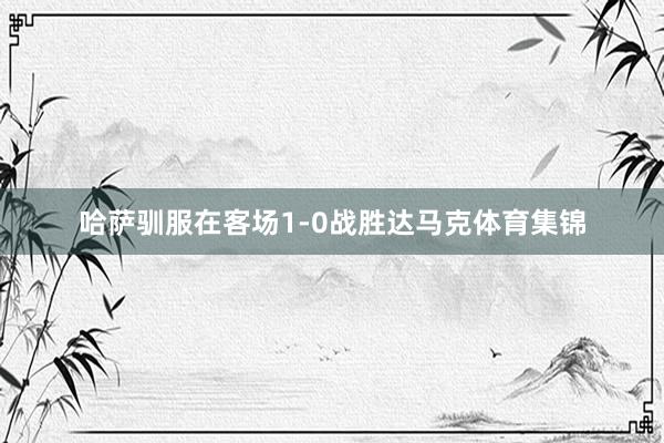 哈萨驯服在客场1-0战胜达马克体育集锦