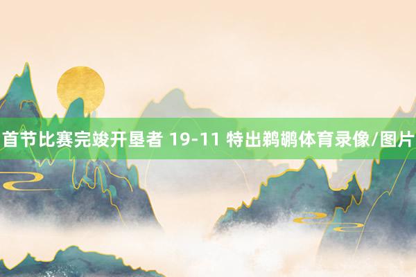 首节比赛完竣开垦者 19-11 特出鹈鹕体育录像/图片