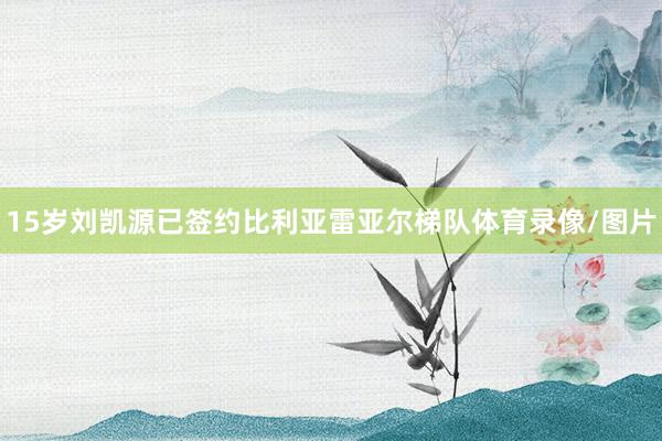 15岁刘凯源已签约比利亚雷亚尔梯队体育录像/图片